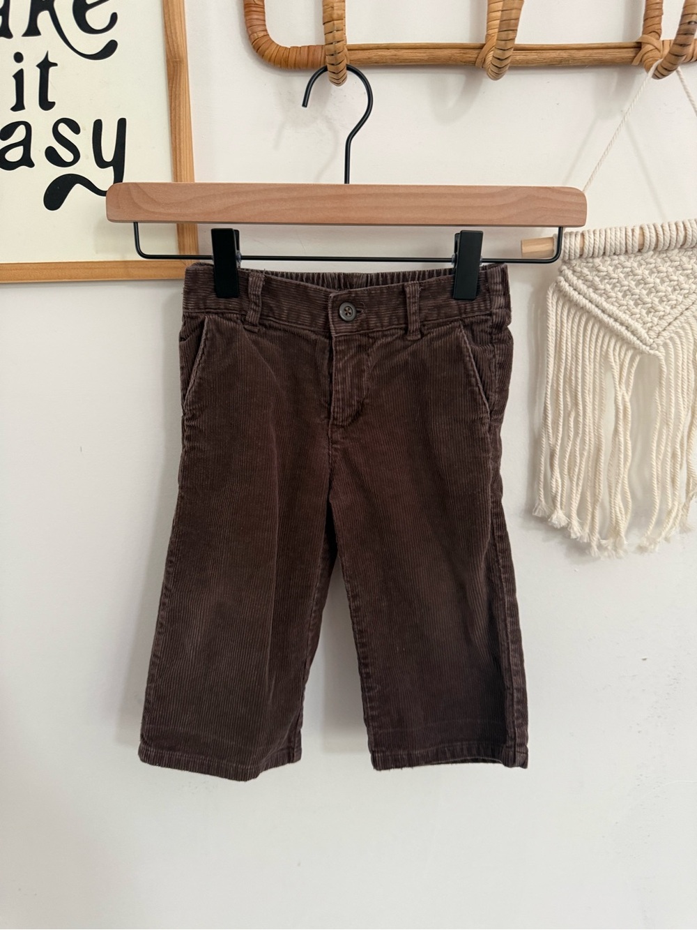 Janie and Jack - 12-18m - brown corduroy pants